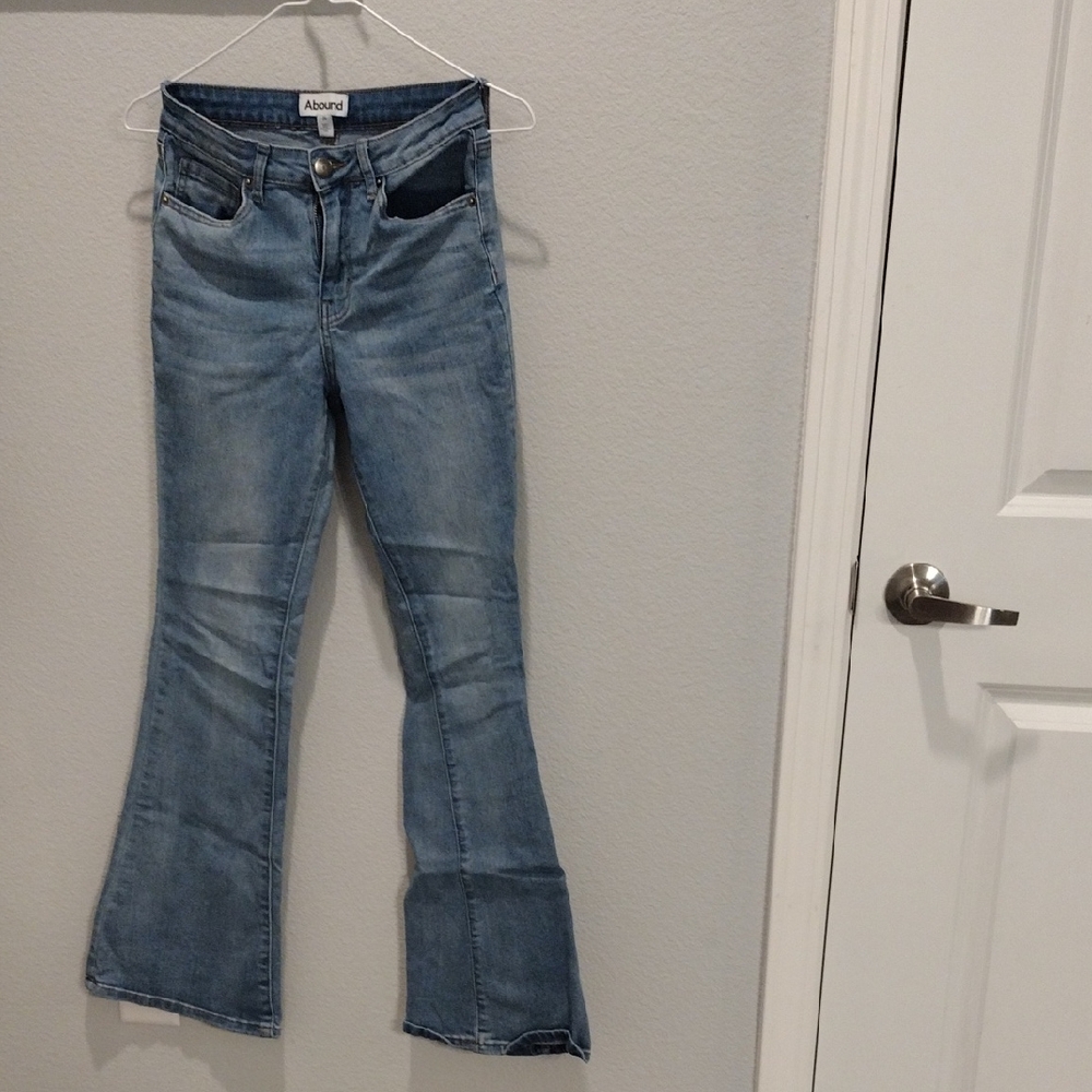 Abound Blue Flare Wide Leg Jeans